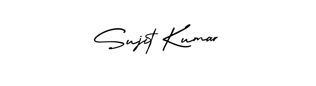 Make a beautiful signature design for name Sujit Kumar. With this signature (AmerikaSignatureDemo-Regular) style, you can create a handwritten signature for free. Sujit Kumar signature style 3 images and pictures png