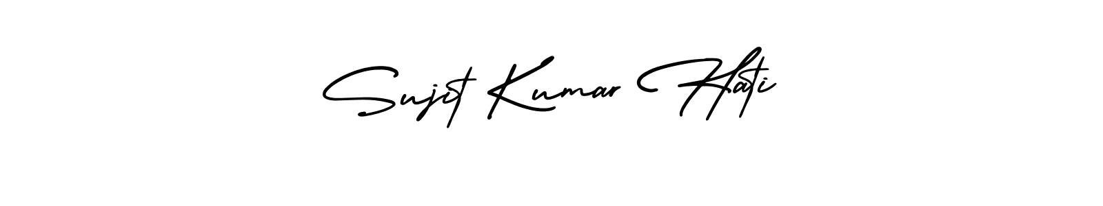 Sujit Kumar Hati stylish signature style. Best Handwritten Sign (AmerikaSignatureDemo-Regular) for my name. Handwritten Signature Collection Ideas for my name Sujit Kumar Hati. Sujit Kumar Hati signature style 3 images and pictures png