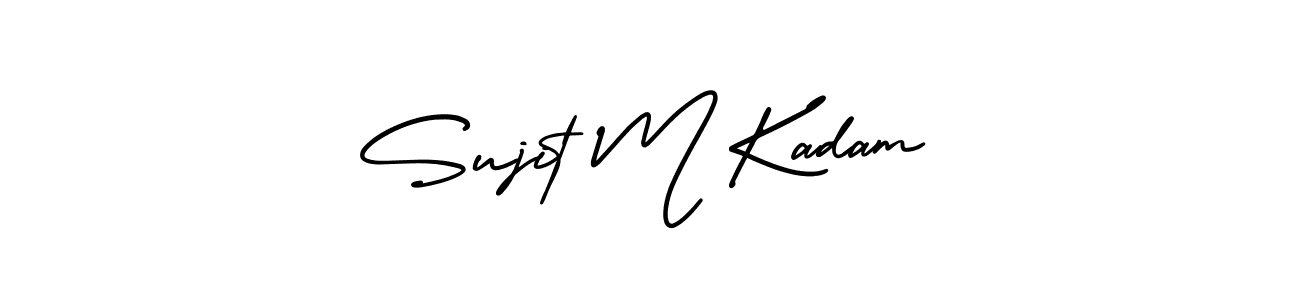 Similarly AmerikaSignatureDemo-Regular is the best handwritten signature design. Signature creator online .You can use it as an online autograph creator for name Sujit M Kadam. Sujit M Kadam signature style 3 images and pictures png