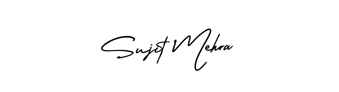 AmerikaSignatureDemo-Regular is a professional signature style that is perfect for those who want to add a touch of class to their signature. It is also a great choice for those who want to make their signature more unique. Get Sujit Mehra name to fancy signature for free. Sujit Mehra signature style 3 images and pictures png