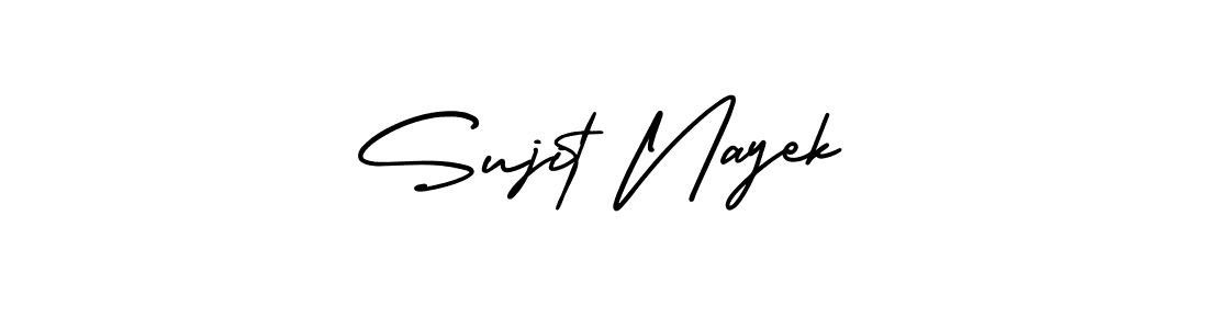 Create a beautiful signature design for name Sujit Nayek. With this signature (AmerikaSignatureDemo-Regular) fonts, you can make a handwritten signature for free. Sujit Nayek signature style 3 images and pictures png