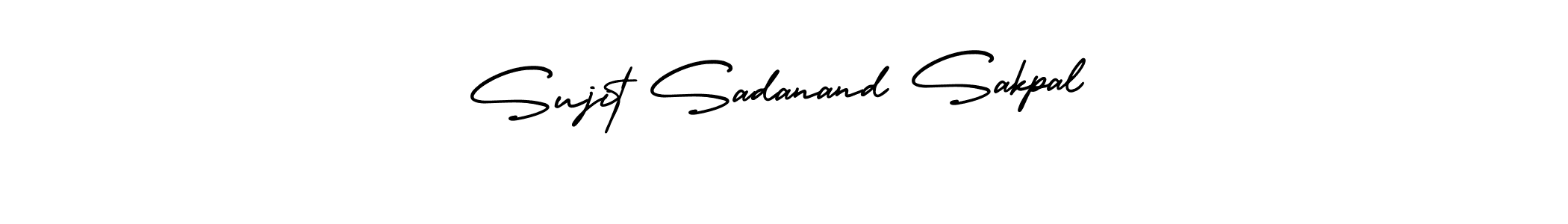 How to Draw Sujit Sadanand Sakpal signature style? AmerikaSignatureDemo-Regular is a latest design signature styles for name Sujit Sadanand Sakpal. Sujit Sadanand Sakpal signature style 3 images and pictures png