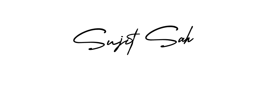 Best and Professional Signature Style for Sujit Sah. AmerikaSignatureDemo-Regular Best Signature Style Collection. Sujit Sah signature style 3 images and pictures png