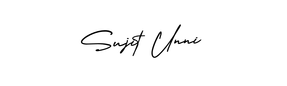 How to make Sujit Unni signature? AmerikaSignatureDemo-Regular is a professional autograph style. Create handwritten signature for Sujit Unni name. Sujit Unni signature style 3 images and pictures png