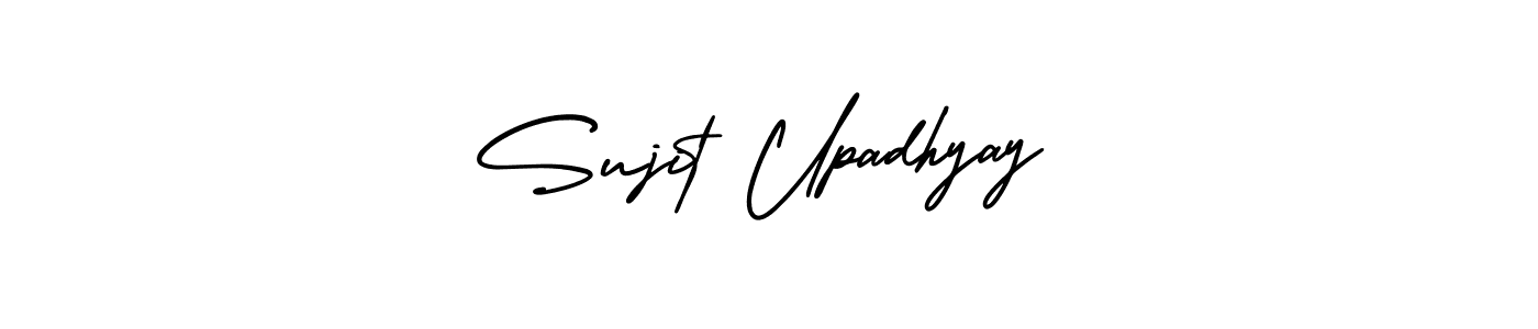 if you are searching for the best signature style for your name Sujit Upadhyay. so please give up your signature search. here we have designed multiple signature styles  using AmerikaSignatureDemo-Regular. Sujit Upadhyay signature style 3 images and pictures png