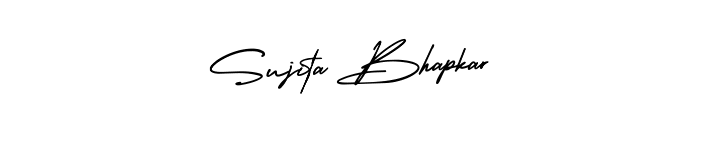 Sujita Bhapkar stylish signature style. Best Handwritten Sign (AmerikaSignatureDemo-Regular) for my name. Handwritten Signature Collection Ideas for my name Sujita Bhapkar. Sujita Bhapkar signature style 3 images and pictures png