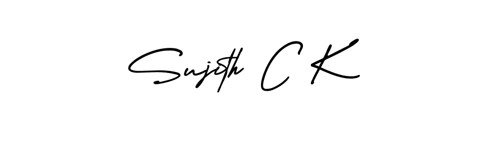 Also we have Sujith C K name is the best signature style. Create professional handwritten signature collection using AmerikaSignatureDemo-Regular autograph style. Sujith C K signature style 3 images and pictures png