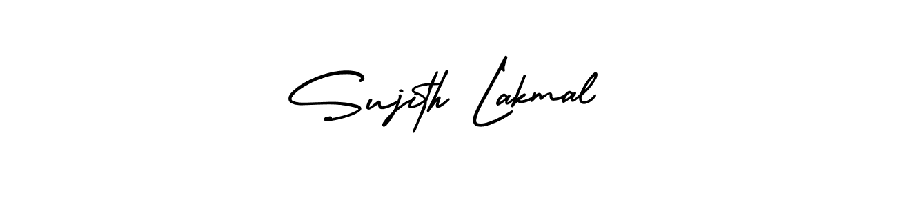 Design your own signature with our free online signature maker. With this signature software, you can create a handwritten (AmerikaSignatureDemo-Regular) signature for name Sujith Lakmal. Sujith Lakmal signature style 3 images and pictures png