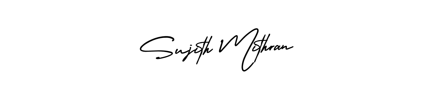 Make a beautiful signature design for name Sujith Mithran. With this signature (AmerikaSignatureDemo-Regular) style, you can create a handwritten signature for free. Sujith Mithran signature style 3 images and pictures png