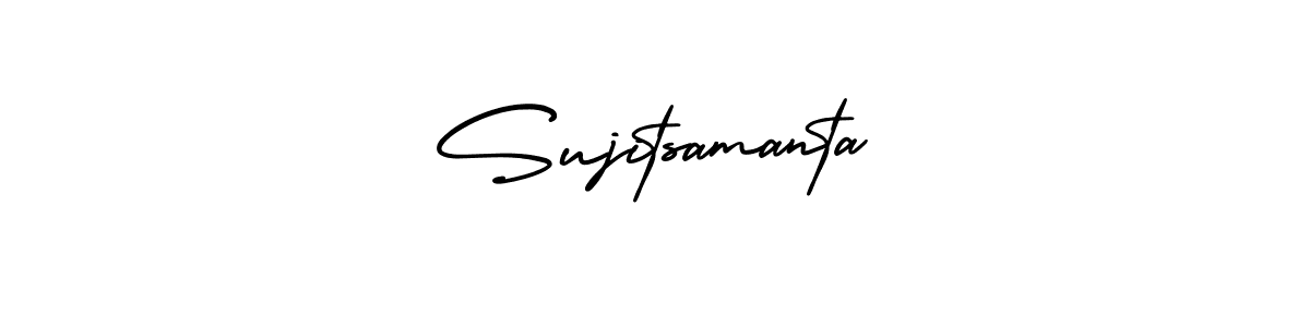 Create a beautiful signature design for name Sujitsamanta. With this signature (AmerikaSignatureDemo-Regular) fonts, you can make a handwritten signature for free. Sujitsamanta signature style 3 images and pictures png