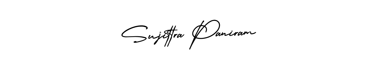 It looks lik you need a new signature style for name Sujittra Paniram. Design unique handwritten (AmerikaSignatureDemo-Regular) signature with our free signature maker in just a few clicks. Sujittra Paniram signature style 3 images and pictures png