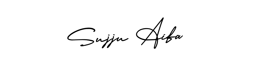 Make a beautiful signature design for name Sujju Aifa. With this signature (AmerikaSignatureDemo-Regular) style, you can create a handwritten signature for free. Sujju Aifa signature style 3 images and pictures png