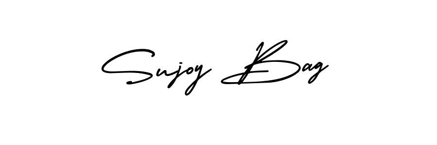 if you are searching for the best signature style for your name Sujoy Bag. so please give up your signature search. here we have designed multiple signature styles  using AmerikaSignatureDemo-Regular. Sujoy Bag signature style 3 images and pictures png