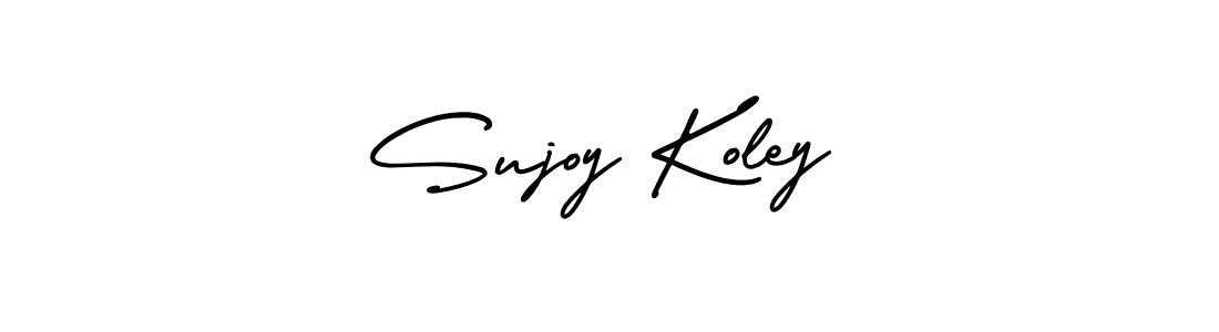 Sujoy Koley stylish signature style. Best Handwritten Sign (AmerikaSignatureDemo-Regular) for my name. Handwritten Signature Collection Ideas for my name Sujoy Koley. Sujoy Koley signature style 3 images and pictures png