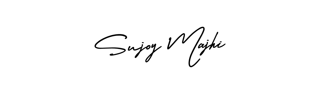 This is the best signature style for the Sujoy Majhi name. Also you like these signature font (AmerikaSignatureDemo-Regular). Mix name signature. Sujoy Majhi signature style 3 images and pictures png