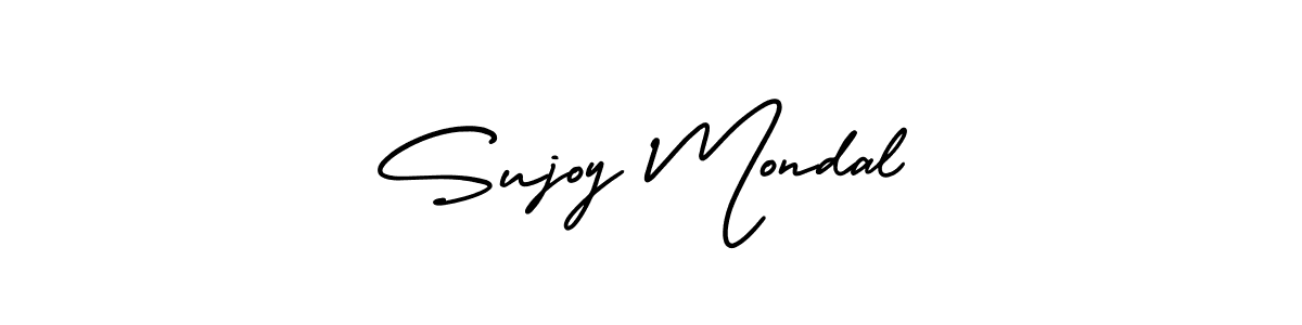 Make a beautiful signature design for name Sujoy Mondal. With this signature (AmerikaSignatureDemo-Regular) style, you can create a handwritten signature for free. Sujoy Mondal signature style 3 images and pictures png