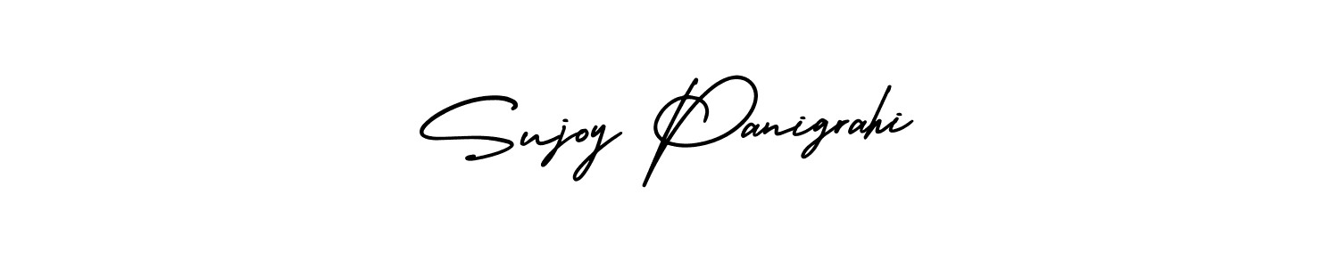 AmerikaSignatureDemo-Regular is a professional signature style that is perfect for those who want to add a touch of class to their signature. It is also a great choice for those who want to make their signature more unique. Get Sujoy Panigrahi name to fancy signature for free. Sujoy Panigrahi signature style 3 images and pictures png