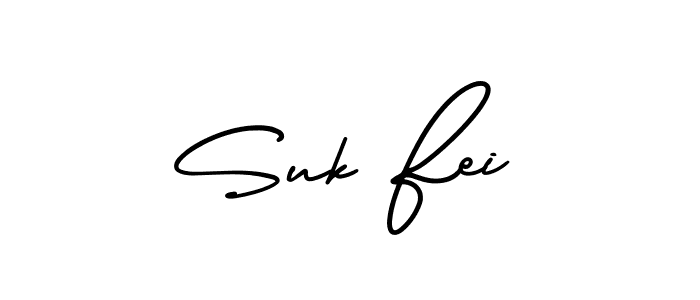 Similarly AmerikaSignatureDemo-Regular is the best handwritten signature design. Signature creator online .You can use it as an online autograph creator for name Suk Fei. Suk Fei signature style 3 images and pictures png