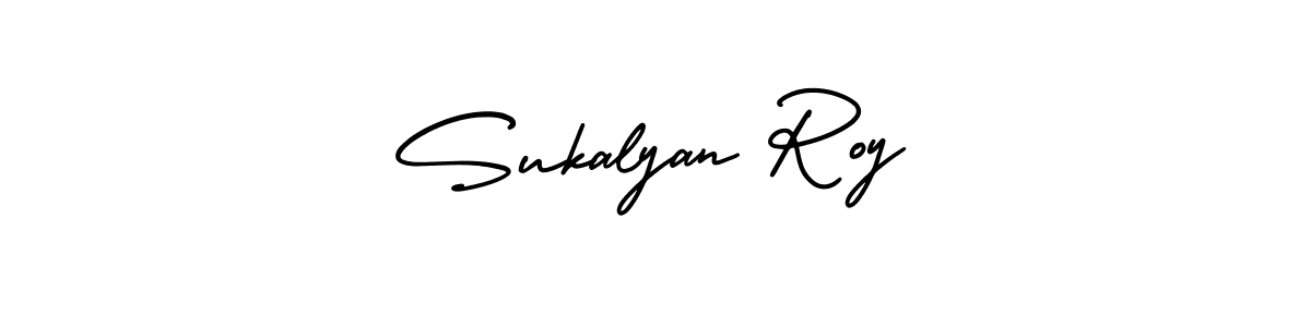 Similarly AmerikaSignatureDemo-Regular is the best handwritten signature design. Signature creator online .You can use it as an online autograph creator for name Sukalyan Roy. Sukalyan Roy signature style 3 images and pictures png