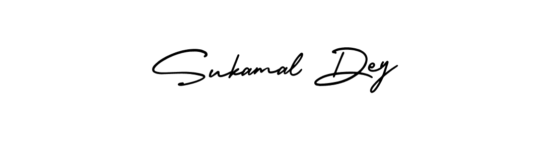 How to make Sukamal Dey signature? AmerikaSignatureDemo-Regular is a professional autograph style. Create handwritten signature for Sukamal Dey name. Sukamal Dey signature style 3 images and pictures png