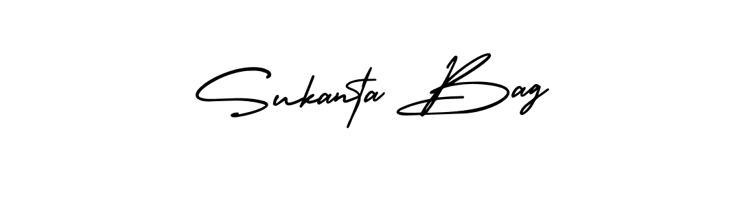 Design your own signature with our free online signature maker. With this signature software, you can create a handwritten (AmerikaSignatureDemo-Regular) signature for name Sukanta Bag. Sukanta Bag signature style 3 images and pictures png