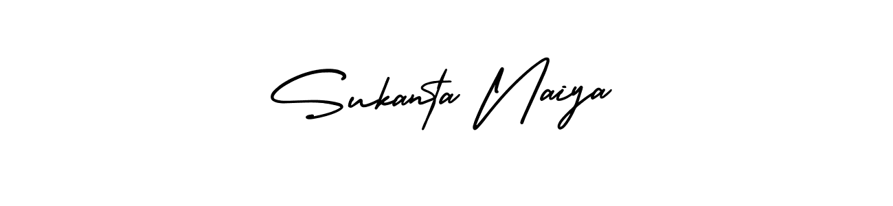 Make a short Sukanta Naiya signature style. Manage your documents anywhere anytime using AmerikaSignatureDemo-Regular. Create and add eSignatures, submit forms, share and send files easily. Sukanta Naiya signature style 3 images and pictures png