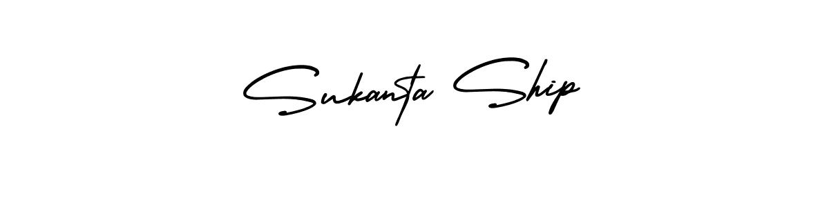 Also You can easily find your signature by using the search form. We will create Sukanta Ship name handwritten signature images for you free of cost using AmerikaSignatureDemo-Regular sign style. Sukanta Ship signature style 3 images and pictures png
