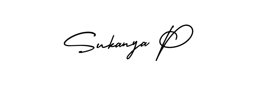 Also You can easily find your signature by using the search form. We will create Sukanya P name handwritten signature images for you free of cost using AmerikaSignatureDemo-Regular sign style. Sukanya P signature style 3 images and pictures png