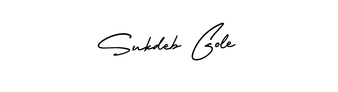 How to make Sukdeb Gole signature? AmerikaSignatureDemo-Regular is a professional autograph style. Create handwritten signature for Sukdeb Gole name. Sukdeb Gole signature style 3 images and pictures png