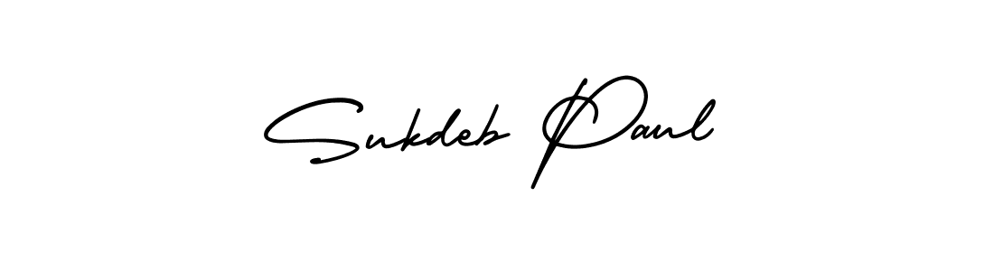 This is the best signature style for the Sukdeb Paul name. Also you like these signature font (AmerikaSignatureDemo-Regular). Mix name signature. Sukdeb Paul signature style 3 images and pictures png