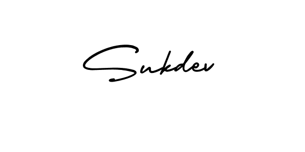 You should practise on your own different ways (AmerikaSignatureDemo-Regular) to write your name (Sukdev) in signature. don't let someone else do it for you. Sukdev signature style 3 images and pictures png