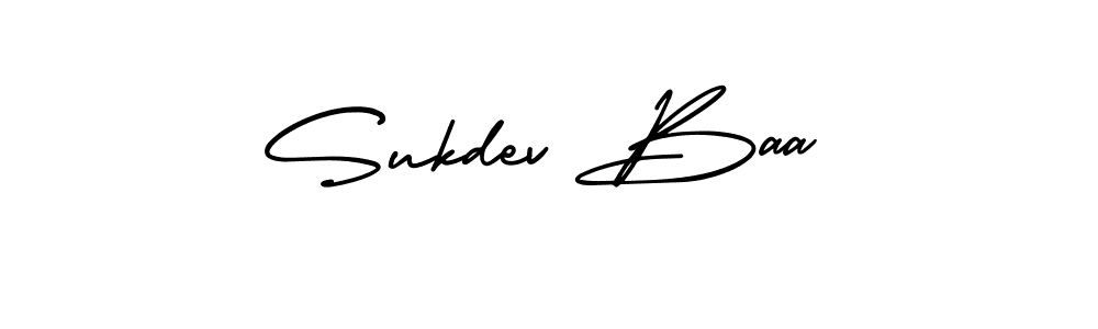The best way (AmerikaSignatureDemo-Regular) to make a short signature is to pick only two or three words in your name. The name Sukdev Baa include a total of six letters. For converting this name. Sukdev Baa signature style 3 images and pictures png