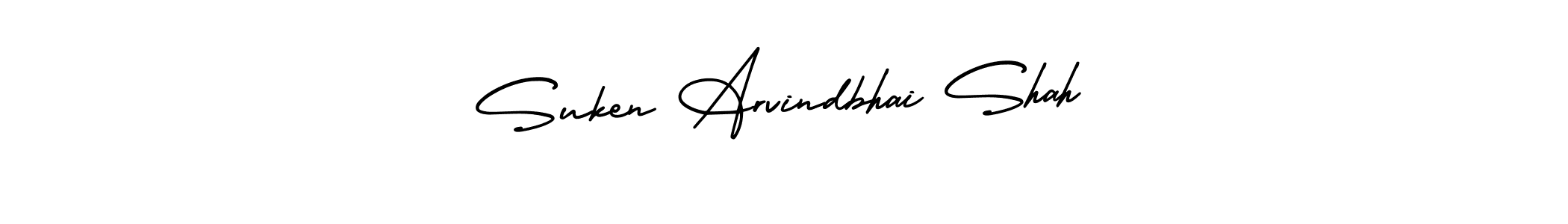 It looks lik you need a new signature style for name Suken Arvindbhai Shah. Design unique handwritten (AmerikaSignatureDemo-Regular) signature with our free signature maker in just a few clicks. Suken Arvindbhai Shah signature style 3 images and pictures png