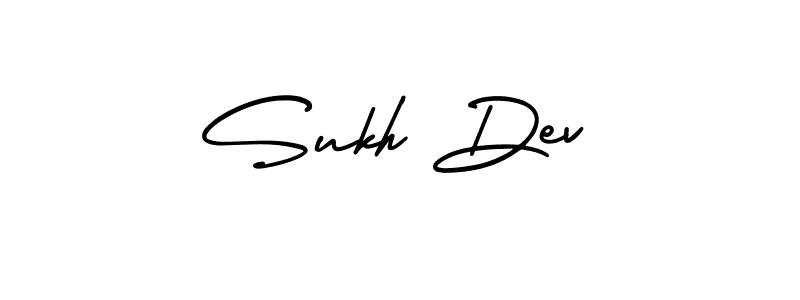How to make Sukh Dev signature? AmerikaSignatureDemo-Regular is a professional autograph style. Create handwritten signature for Sukh Dev name. Sukh Dev signature style 3 images and pictures png