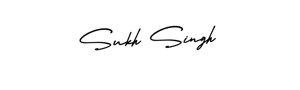 Use a signature maker to create a handwritten signature online. With this signature software, you can design (AmerikaSignatureDemo-Regular) your own signature for name Sukh Singh. Sukh Singh signature style 3 images and pictures png