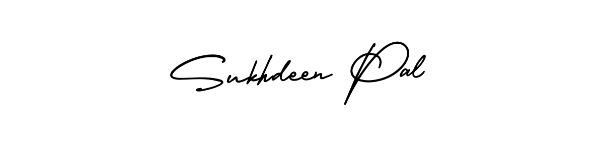 How to Draw Sukhdeen Pal signature style? AmerikaSignatureDemo-Regular is a latest design signature styles for name Sukhdeen Pal. Sukhdeen Pal signature style 3 images and pictures png