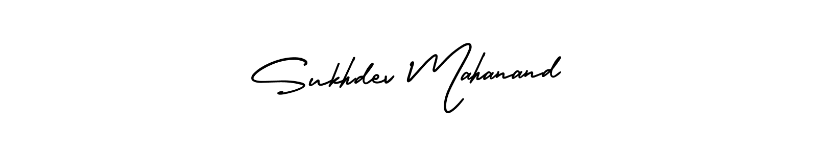This is the best signature style for the Sukhdev Mahanand name. Also you like these signature font (AmerikaSignatureDemo-Regular). Mix name signature. Sukhdev Mahanand signature style 3 images and pictures png
