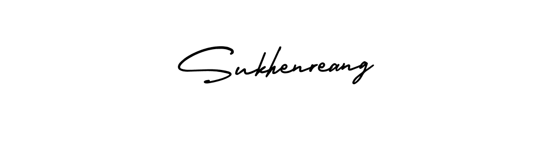 Make a beautiful signature design for name Sukhenreang. With this signature (AmerikaSignatureDemo-Regular) style, you can create a handwritten signature for free. Sukhenreang signature style 3 images and pictures png