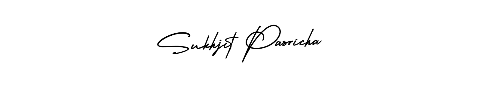 How to make Sukhjit Pasricha signature? AmerikaSignatureDemo-Regular is a professional autograph style. Create handwritten signature for Sukhjit Pasricha name. Sukhjit Pasricha signature style 3 images and pictures png