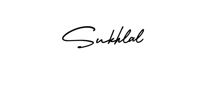 It looks lik you need a new signature style for name Sukhlal. Design unique handwritten (AmerikaSignatureDemo-Regular) signature with our free signature maker in just a few clicks. Sukhlal signature style 3 images and pictures png