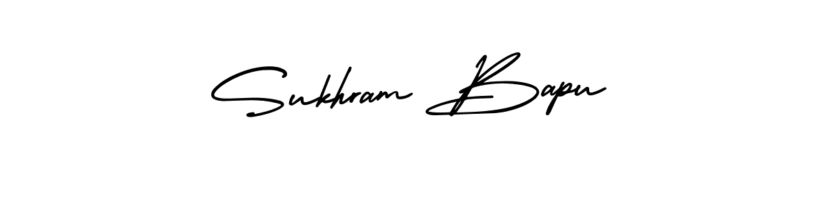 It looks lik you need a new signature style for name Sukhram Bapu. Design unique handwritten (AmerikaSignatureDemo-Regular) signature with our free signature maker in just a few clicks. Sukhram Bapu signature style 3 images and pictures png