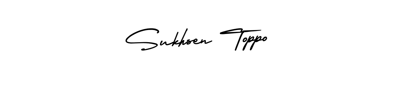 Also we have Sukhsen Toppo name is the best signature style. Create professional handwritten signature collection using AmerikaSignatureDemo-Regular autograph style. Sukhsen Toppo signature style 3 images and pictures png