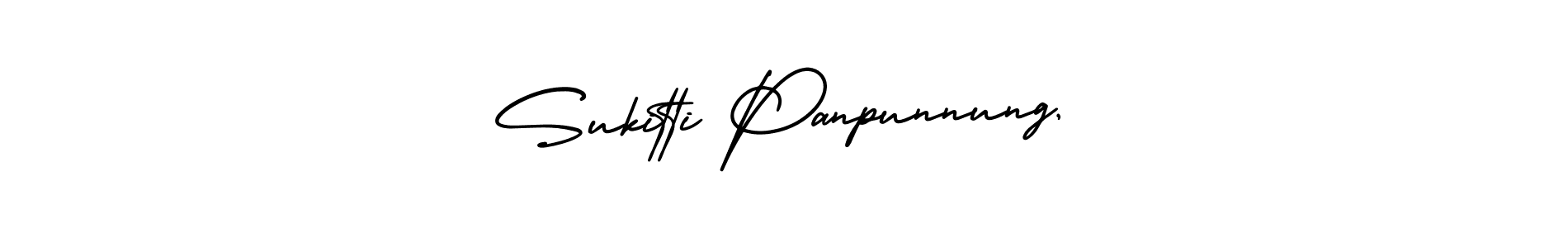 Make a beautiful signature design for name Sukitti Panpunnung,. Use this online signature maker to create a handwritten signature for free. Sukitti Panpunnung, signature style 3 images and pictures png