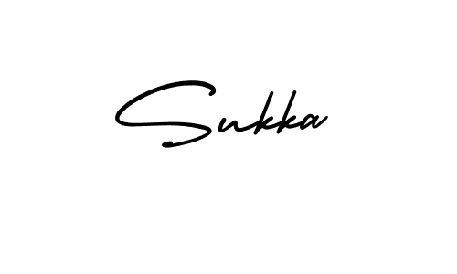 Design your own signature with our free online signature maker. With this signature software, you can create a handwritten (AmerikaSignatureDemo-Regular) signature for name Sukka. Sukka signature style 3 images and pictures png