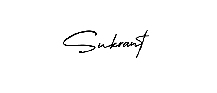 Sukrant stylish signature style. Best Handwritten Sign (AmerikaSignatureDemo-Regular) for my name. Handwritten Signature Collection Ideas for my name Sukrant. Sukrant signature style 3 images and pictures png