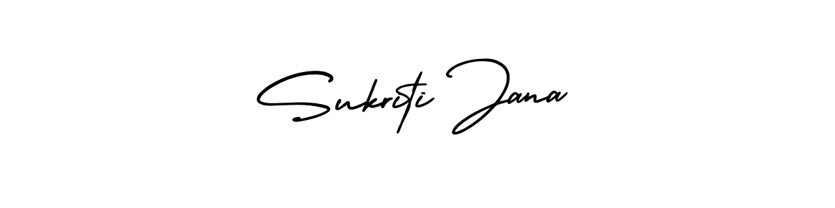 How to Draw Sukriti Jana signature style? AmerikaSignatureDemo-Regular is a latest design signature styles for name Sukriti Jana. Sukriti Jana signature style 3 images and pictures png