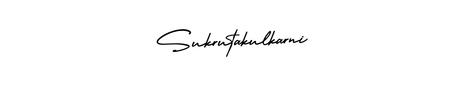 Use a signature maker to create a handwritten signature online. With this signature software, you can design (AmerikaSignatureDemo-Regular) your own signature for name Sukrutakulkarni. Sukrutakulkarni signature style 3 images and pictures png