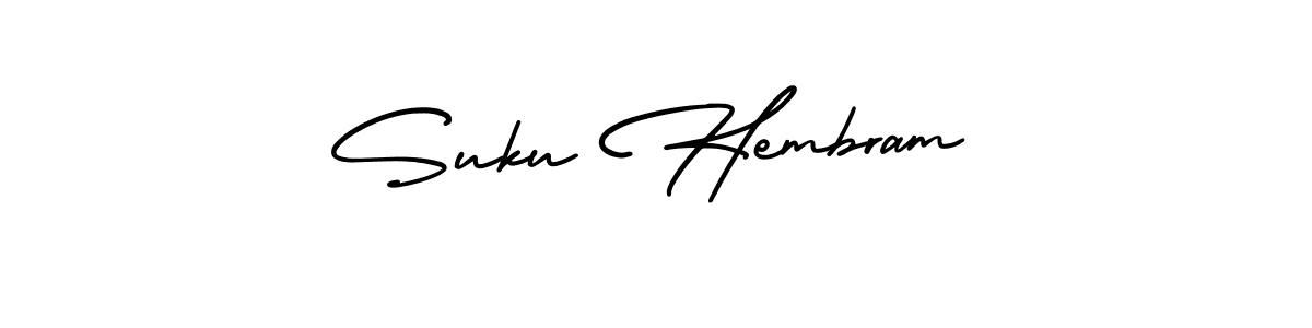 Use a signature maker to create a handwritten signature online. With this signature software, you can design (AmerikaSignatureDemo-Regular) your own signature for name Suku Hembram. Suku Hembram signature style 3 images and pictures png