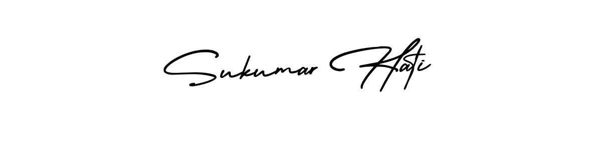 It looks lik you need a new signature style for name Sukumar Hati. Design unique handwritten (AmerikaSignatureDemo-Regular) signature with our free signature maker in just a few clicks. Sukumar Hati signature style 3 images and pictures png