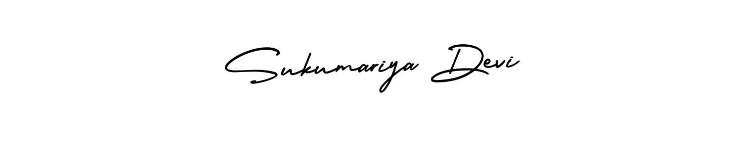 Create a beautiful signature design for name Sukumariya Devi. With this signature (AmerikaSignatureDemo-Regular) fonts, you can make a handwritten signature for free. Sukumariya Devi signature style 3 images and pictures png